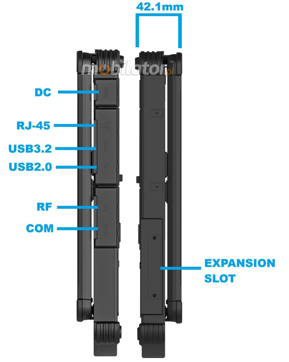 Emdoor X14A wstrzsoodporny przemysowy laptop Windows 11 IP65 Intel SSD